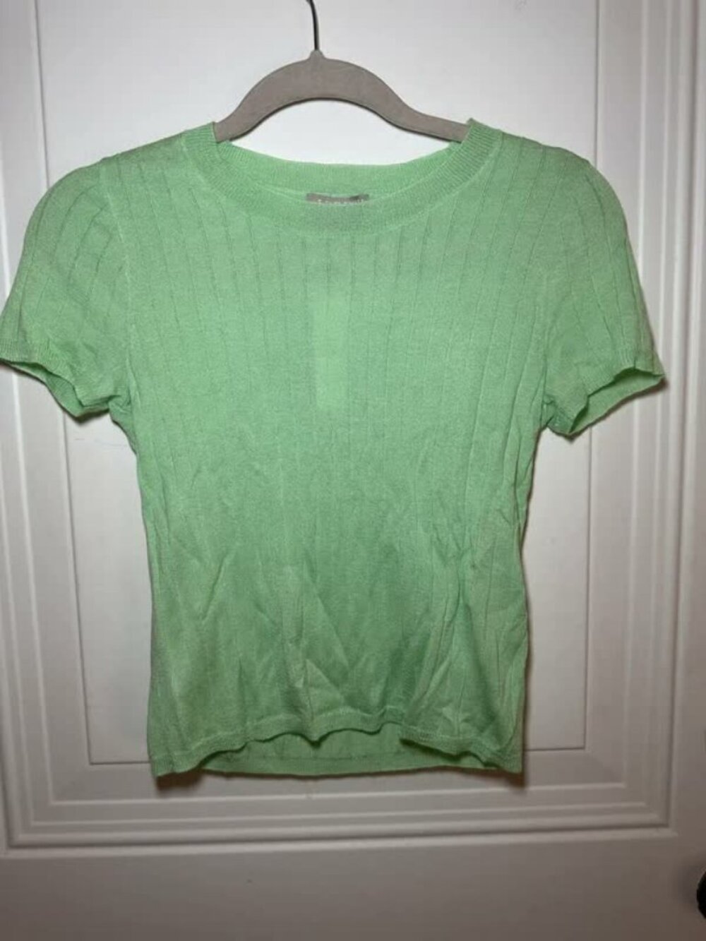 NWT J.Crew Silk Cashmere Knit Tee Mint Green XS